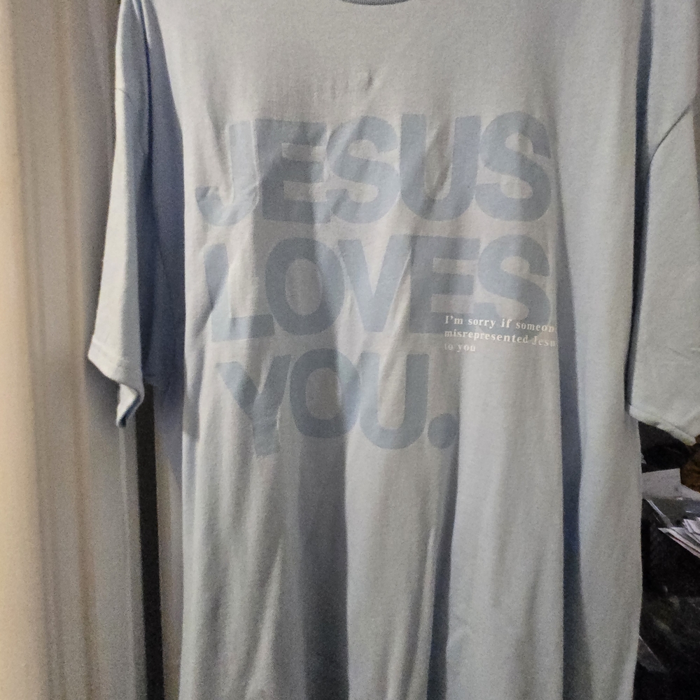 Sky Blue Inspirational Men's Tee